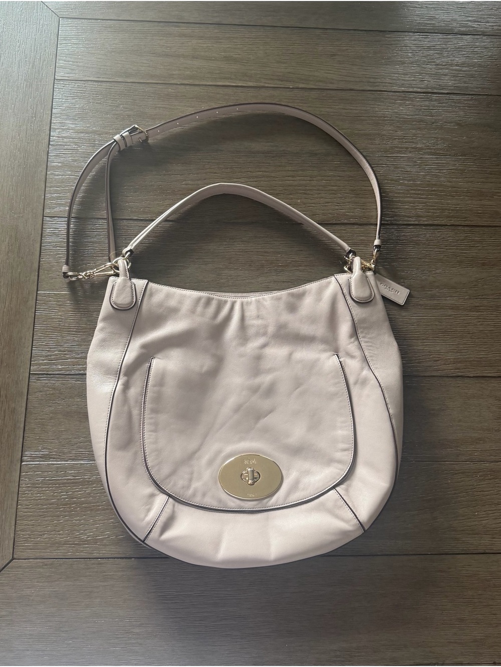 Authentic Coach Leather Hobo Bag
